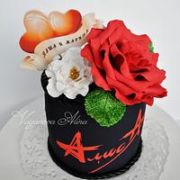  red rose cake