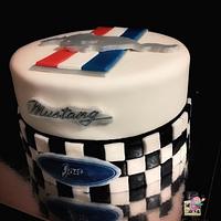 Mustang birthday cake 