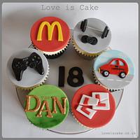 18th Birthday cupcakes. A year in the life of......