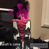 Burlesque themed cake