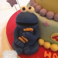 Elmo First Birthday cake