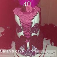 Burlesque themed cake