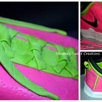 Neon Pink Running Shoe!