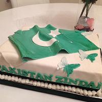 Pakistan day celebration cake