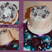 Purple and Silver Vintage wreath