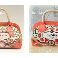 Hand Painted Prada Handbag