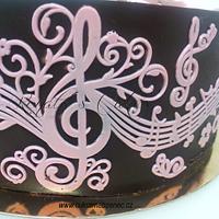 Musical chocolate cake
