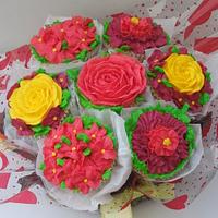 mothers' day cupcake bouquet