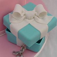 Tiffany Themed Baby Shower Cake