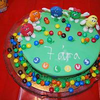 M&M themed birthday party