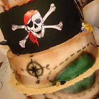 Pirate Cake for Adoption Ceremony