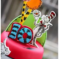 Dr Suess Themed Cake