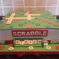 Scrabble cake