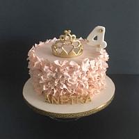 cake for 4th years old princess 