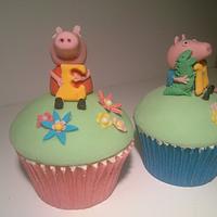 George Pig Cupcakes