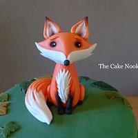 Woodland fox cake