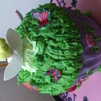 Sparkly 40th Birthday Tinkerbell Cake