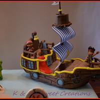 Jake and the Neverland pirates birthday cake