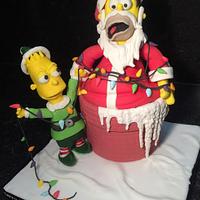 Sweet Christmas Collaboration - 'Elf' Bart Simpson lighting up Christmas 
