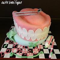 cake teeth with piercing dental