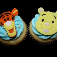 Tigger and Pooh Cupcake toppers