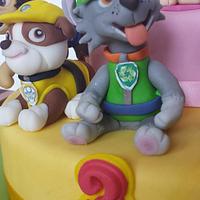paw patrol's cake