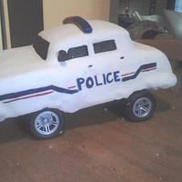 Surprise Cop Car Cake