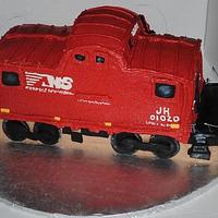 Norfolk and Southern Caboose Cake