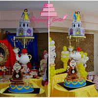 Beauty and the beast -  gravity defying cake