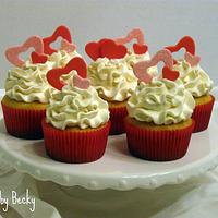 Cutout Heart Valentine Cupcakes