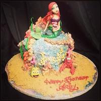 Little Mermaid cake 