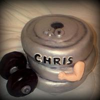 Weight Lifter's 40th Birthday Cake