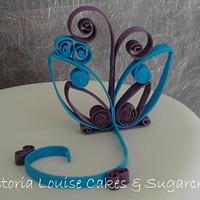 Cake with Quilled Design