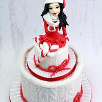 Winter Knit Cake Winter Knit Cake