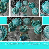 Peacock themed cupcakes ♥