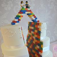 Lego split cake!!