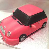 Pink Mini Car Cake
