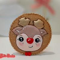 Cute reindeer by Gele's Cookies