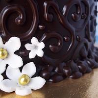 little chocolate wedding cake