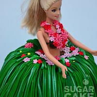 Hula Girl Hawaii Cake
