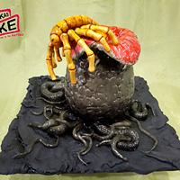 Alien Facehugger Cake - CakeFlix Collab