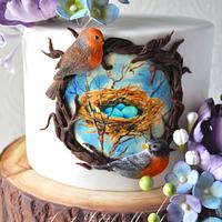 Robin's Nest 49th Birthday Cake