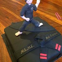 Karate graduation cake