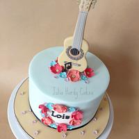 Guitar cake for Lois