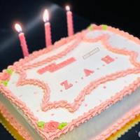 triple birthday cake 