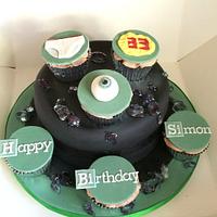 Breaking Bad Birthday Cake & Cupcakes