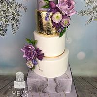 Grey Marble wedding cake