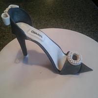 Chanel Purse and Shoe Cake