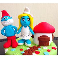 Smurfs Cake:)