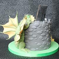 Dragon Graduation cake